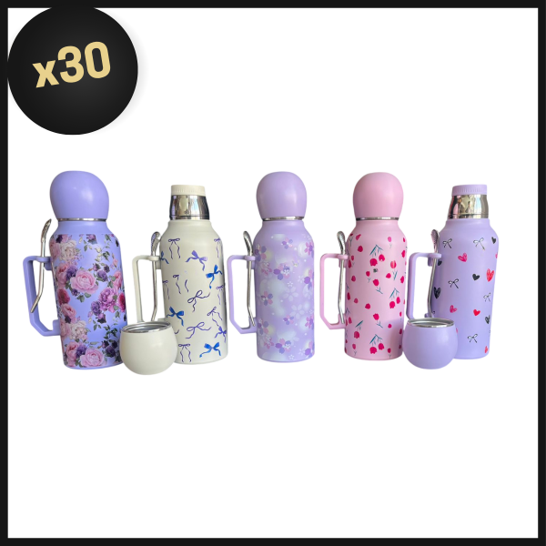 Producto - PROMO BULTO TERMO BOLITA TAPAMATE CON DISEÑO 1300ML SIN LOGO