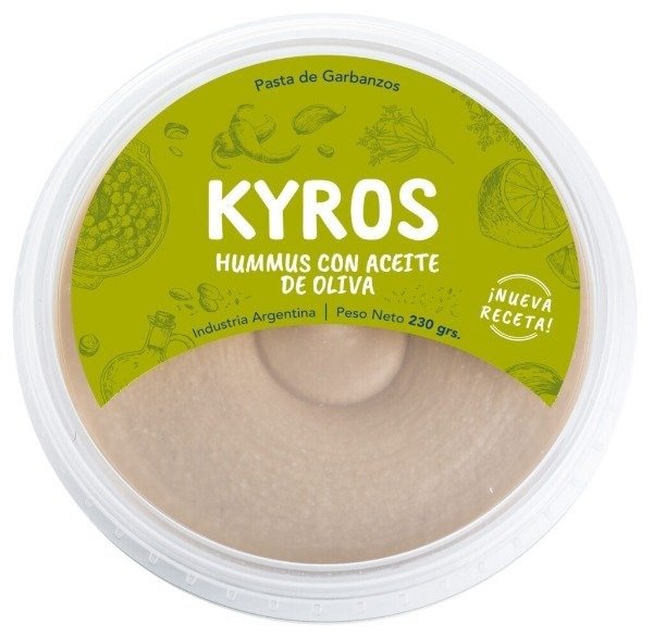 Producto - Hummus x 230g sabor Aceite de Oliva APTO KOSHER - Kyros
