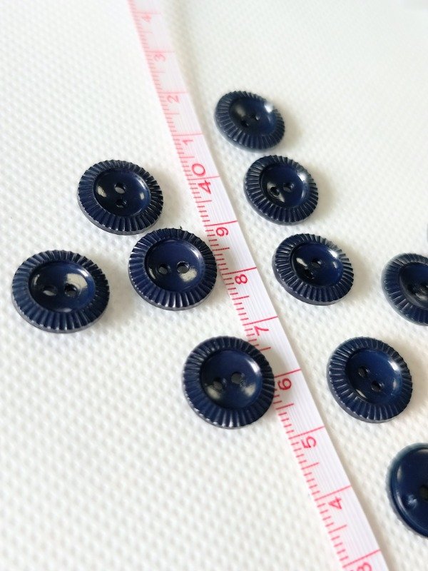 Producto - Botón azul marino 13 mm - 0