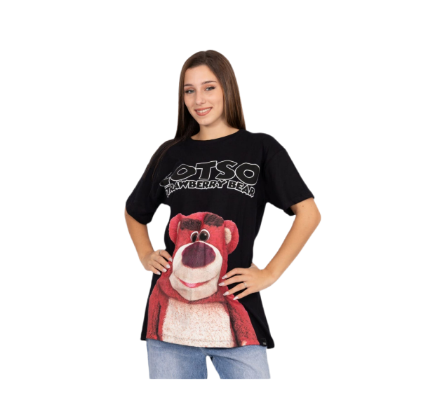 Producto - REMERA LOTSO NOT ALONE  NEGRA