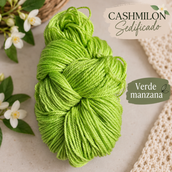 Producto - Cashmilon Sedificado Verde Manzana