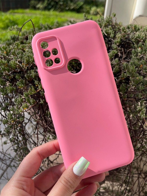 Producto - G20 y g30 silicona con felpa rosa