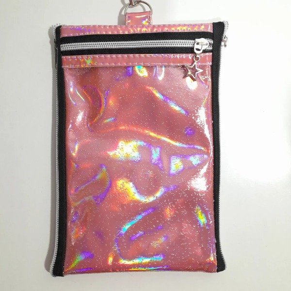 Producto - Porta celular colgante espejo rosa