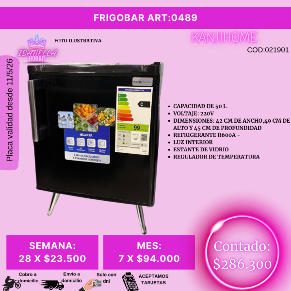 Producto - FRIGOBAR KANJIHOME 50 LITROS