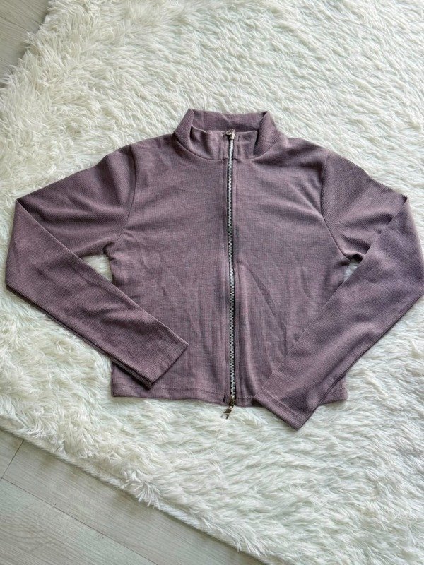 Producto - Campera Lisa Crop Morley Doble Cierre - 1