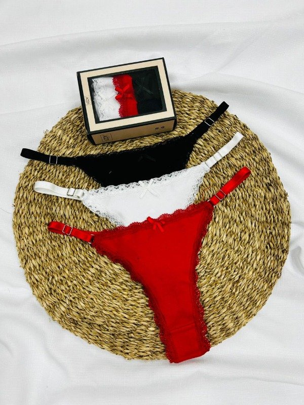 Producto - Art. 8155- LODY- PACK X3 Less Reg Algodón con Puntilla