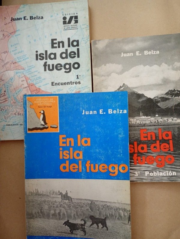 Producto - En la isla del fuego - Juan E Belza - Ed Autor 1977 3 vols
