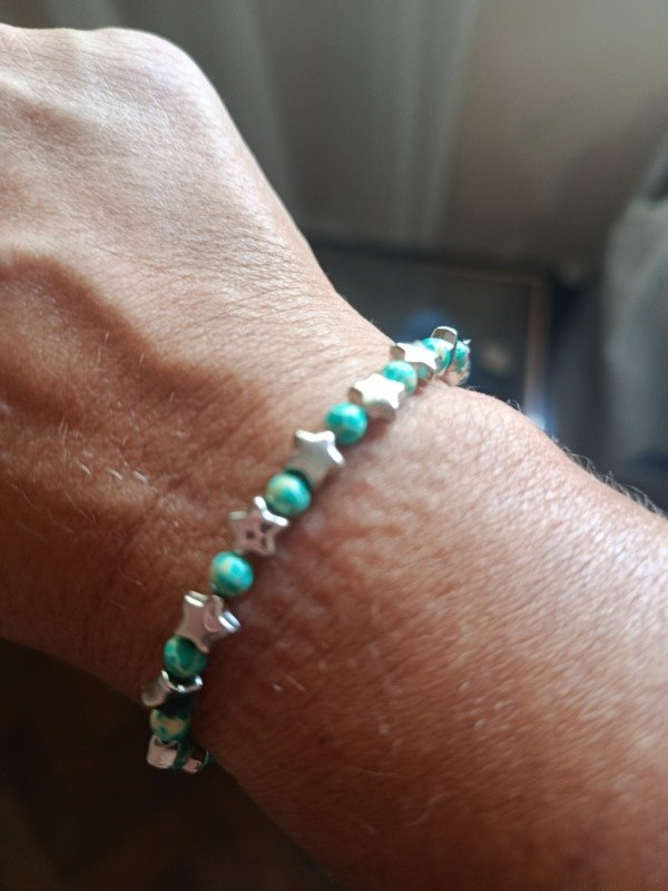 Producto - Pulsera estrellitas verde
