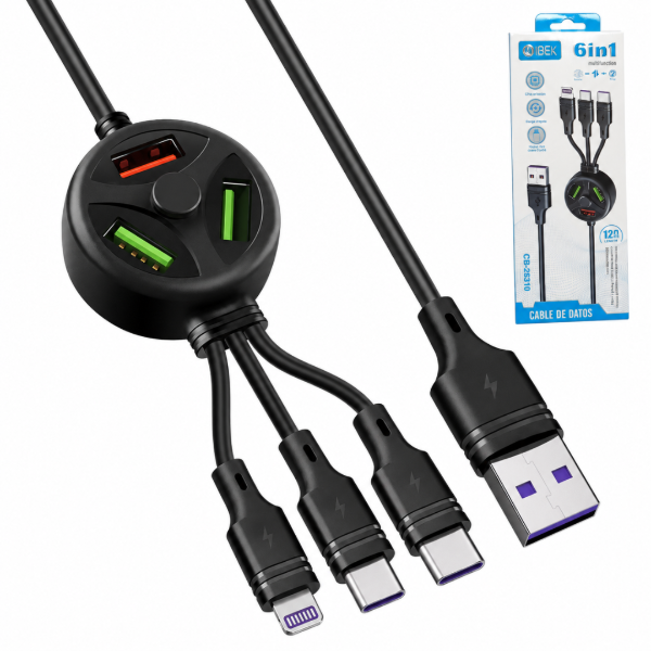 Producto - CABLE USB 6 EN 1 - IBEK