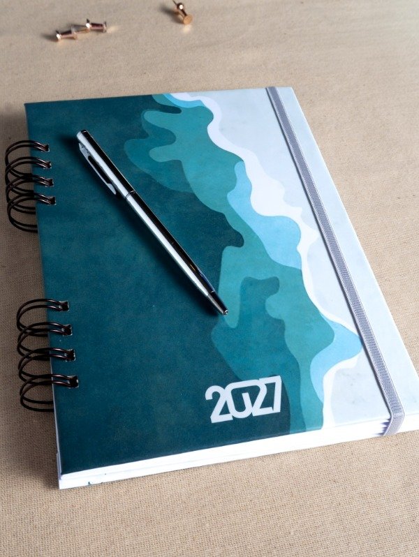 Producto - Agenda semanal Vertical con horarios Marine - 0