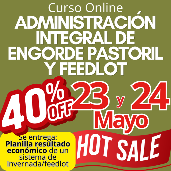 Producto - Curso Online: Administración Integral de Engorde Pastoril y Feedlot