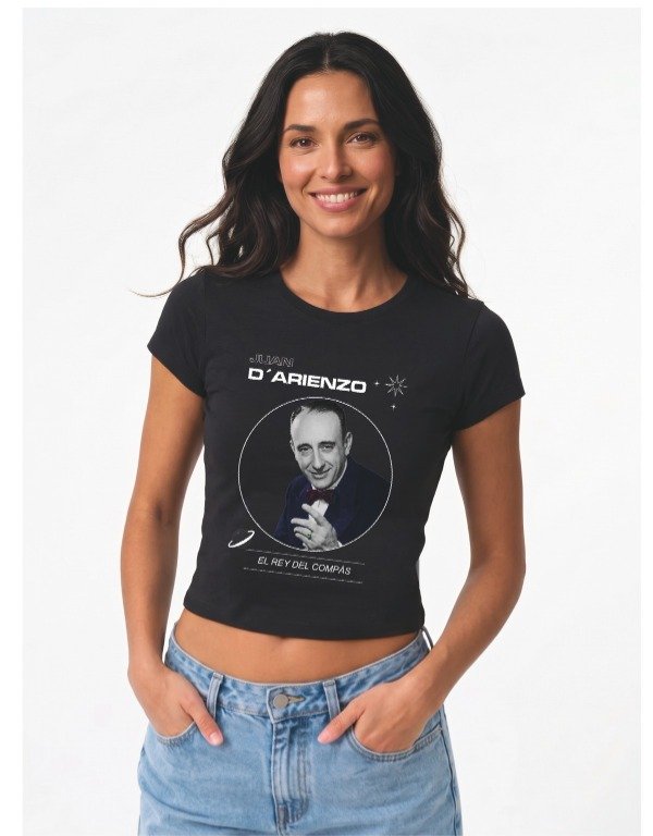 Producto - Remera Juan D'Arienzo El Rey del Compás - Negra - 3