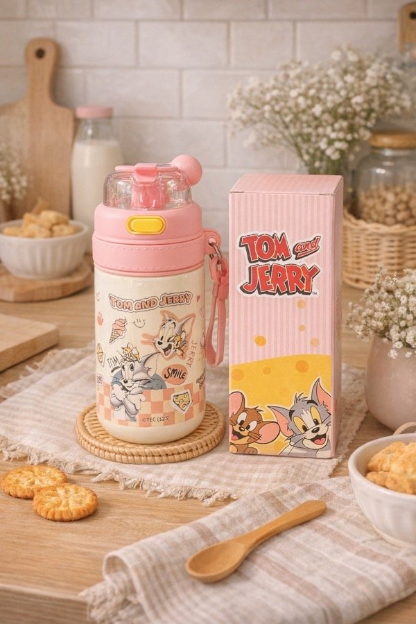 Producto - Botella térmica original Tom y Jerry acero sus316