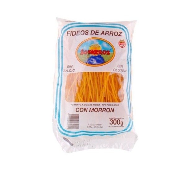 Producto - Fideos Soyarroz Morrón sin gluten