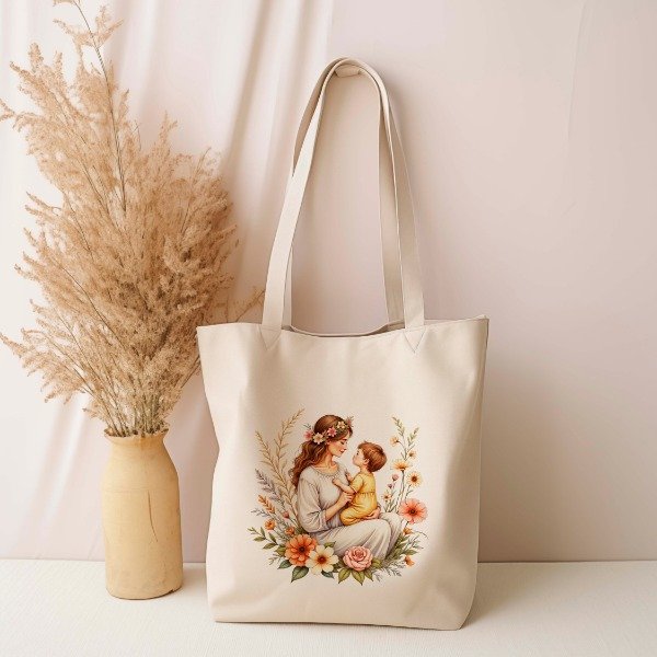 Producto - Tote Bag: Mamá y bebé