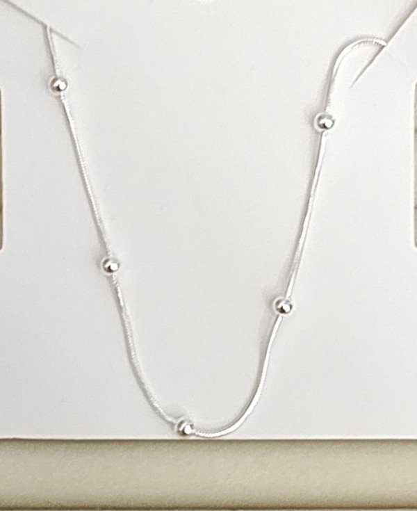 Producto - Cadena colita de ratón con bolitas 50 cm