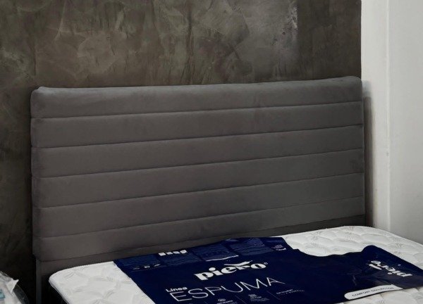 Producto - RESPALDO CRUZ PARA SOMMIER 100CM TELA PANA negro-gris