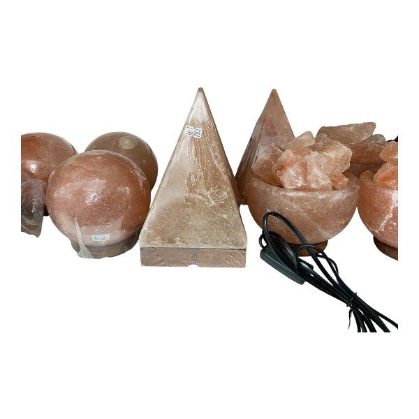 Producto - LAMPARA DE SAL REDONDA PIRAMIDE CUENCO 40328