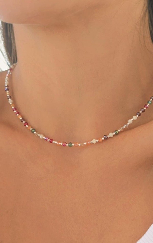 Producto - Choker Multicolor Rojo