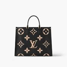 Producto - Cartera LV ToTe oscura flores Blancas