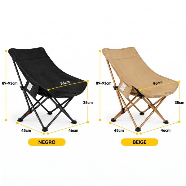Producto - SILLA PLEGABLE EXTERIOR C / RESPALDO ALTO CALIDAD PREMIUM COLORES SURTIDOS - 1