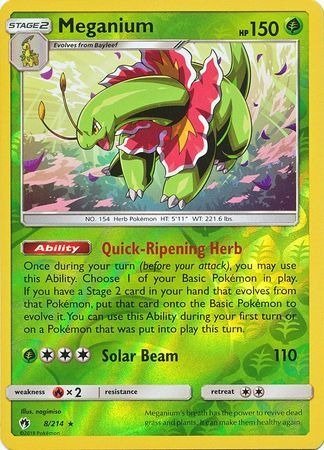 Producto - Meganium - 8/214 - Lost Thunder - Reverse Holo