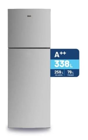Producto - Heladera No Frost Inverter 338L Top Mount Inox BGH BRT330I1A