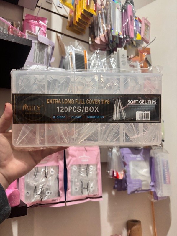 Producto - tips mely 120pcs extra largos