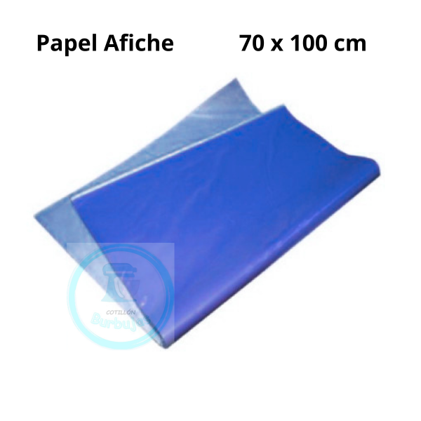 Producto - Papel Afiche Azul 70 x 100 cm