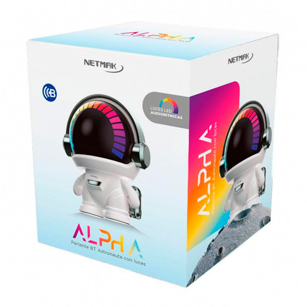 Producto - Parlante Netmak  bt NM-ALPHA Astronauta Luces Led - 3