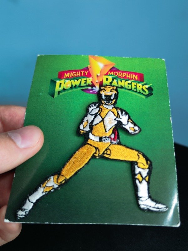 Producto - Bordado Ropa a Calor Mighty Morphin Power Ranger Yellow Trini 8cm - 0