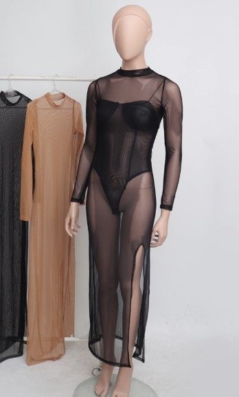 Vestido microtul largo — imagen 3