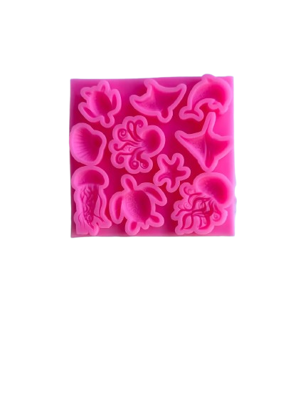 Producto - Molde silicona fondo del mar animales