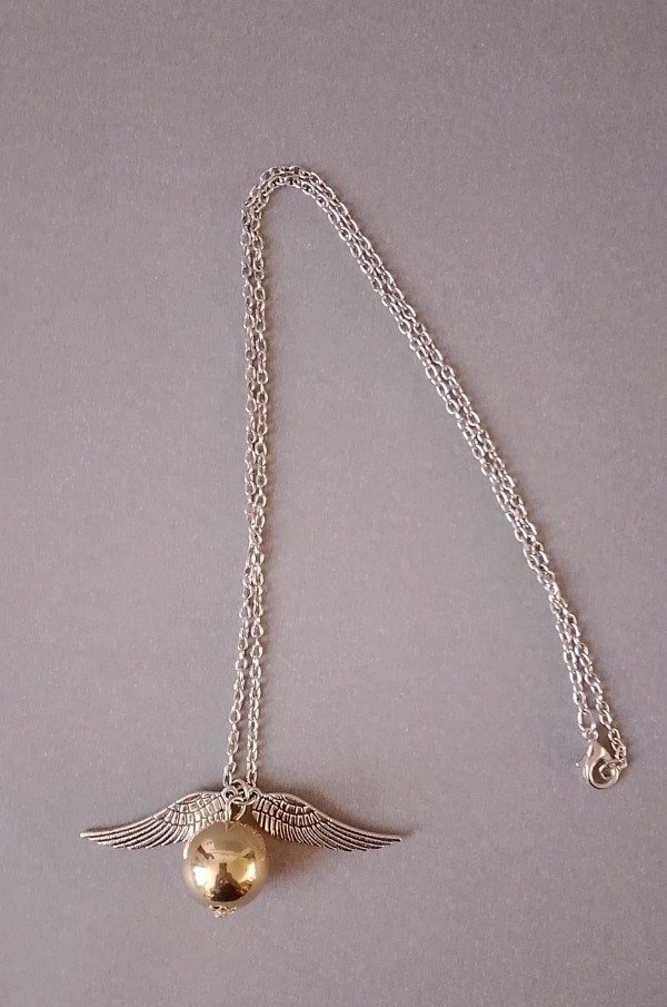 Producto - Collar Snitch. Harry Potter. Dorado