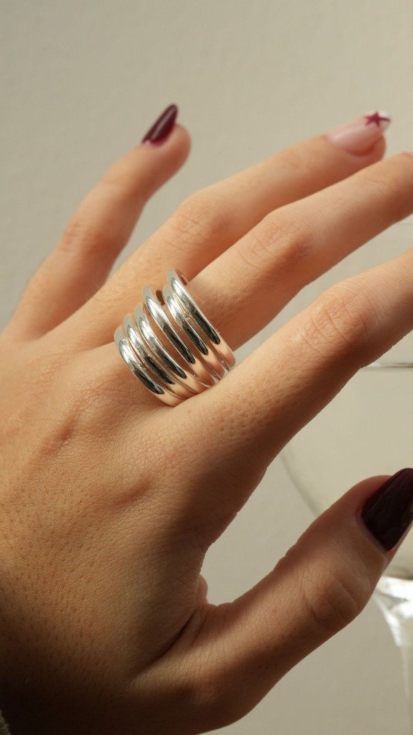 Producto - Anillo Rayas Plaetado