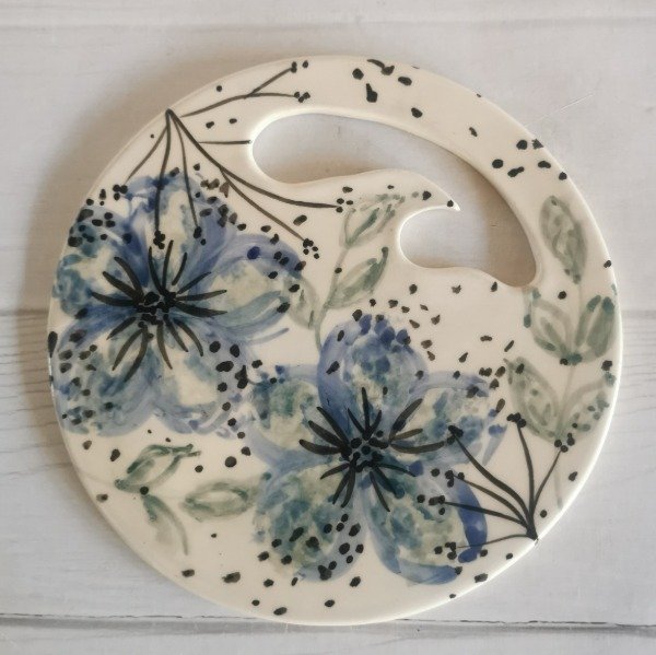 Producto - Tabla redonda Flores Libres