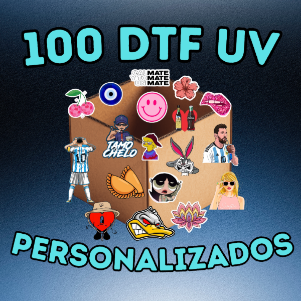 Producto - 100 STICKERS  DTF UV PREMIUM