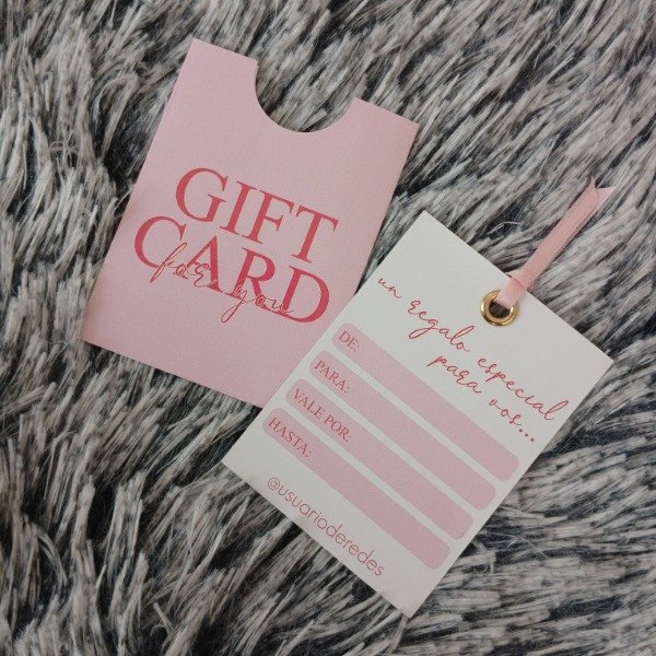 Producto - Gift Card con sobre