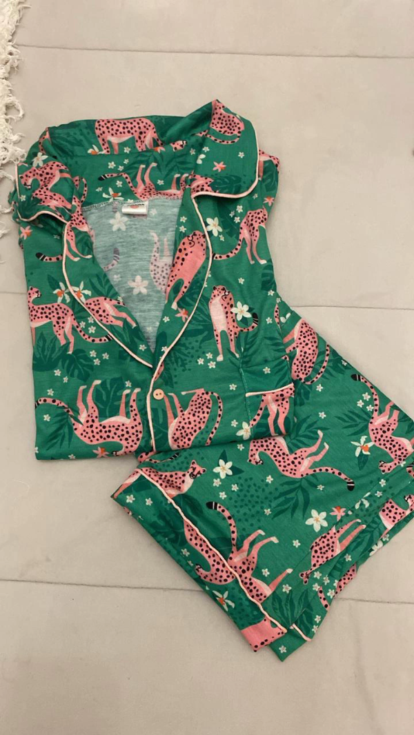 Producto - Pijama Camisero Fiorella Selva (2 Piezas)