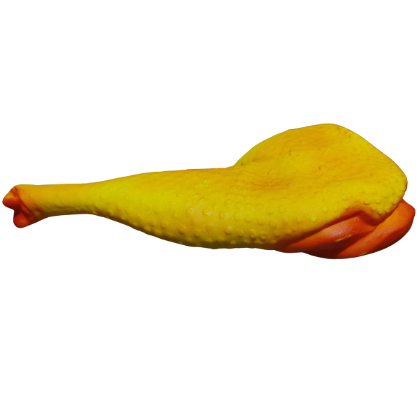 Producto - Juguete para perros con chifle sonoro modelo pata de pollo. - 2