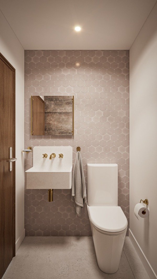 Producto - Bacha de baño con resplado y textura