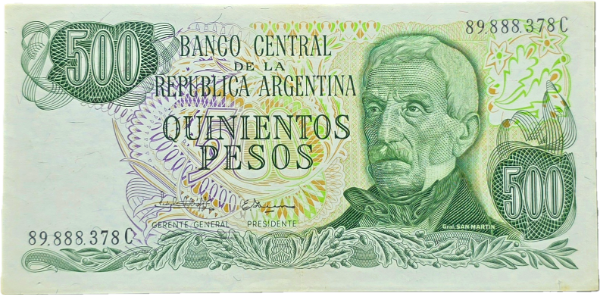 Producto - 500 Pesos Ley 18.188 (Lopez - Ianella) Fil.3 Bott.2432 VF+ - 0
