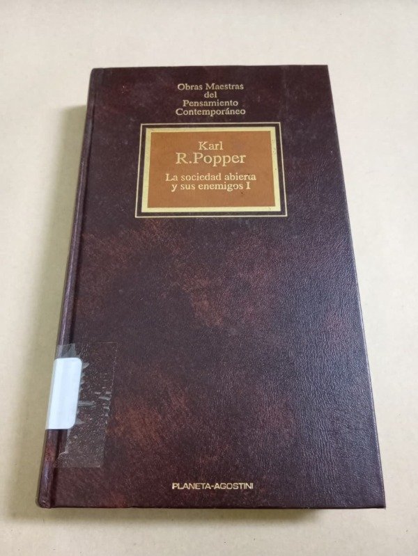Producto - La sociedad abierta y sus enemigos #1 - Karl Popper - Planeta Agostini 1992