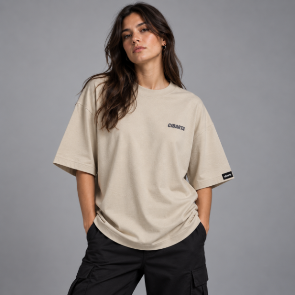 Producto - Remera Oversize Core CIBARTA  Beige - 6