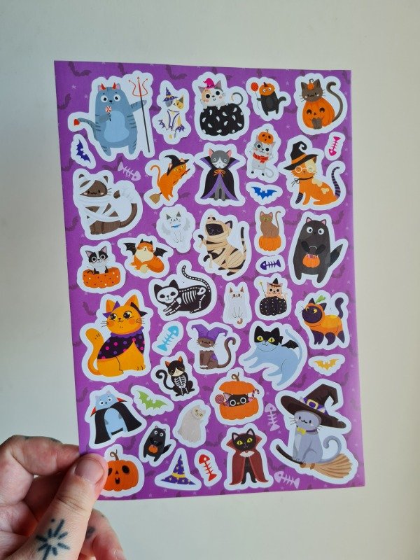 Producto - Plancha de stickers Halloween