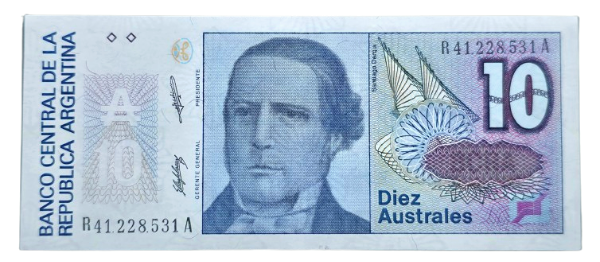 Producto - 10 Australes REPOSICIÓN (Salama - Machinea) Bott.2826b XF++