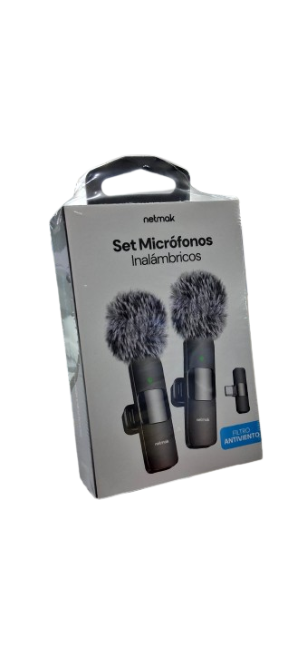 Producto - Microfono Inalambrico Ficha C Con filtro de Viento