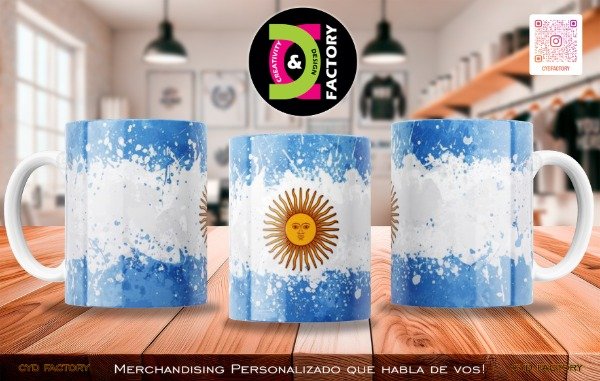 Producto - Taza Futbol Argentina - TZ-RT-BL-11OZ-533-SPT-ARG