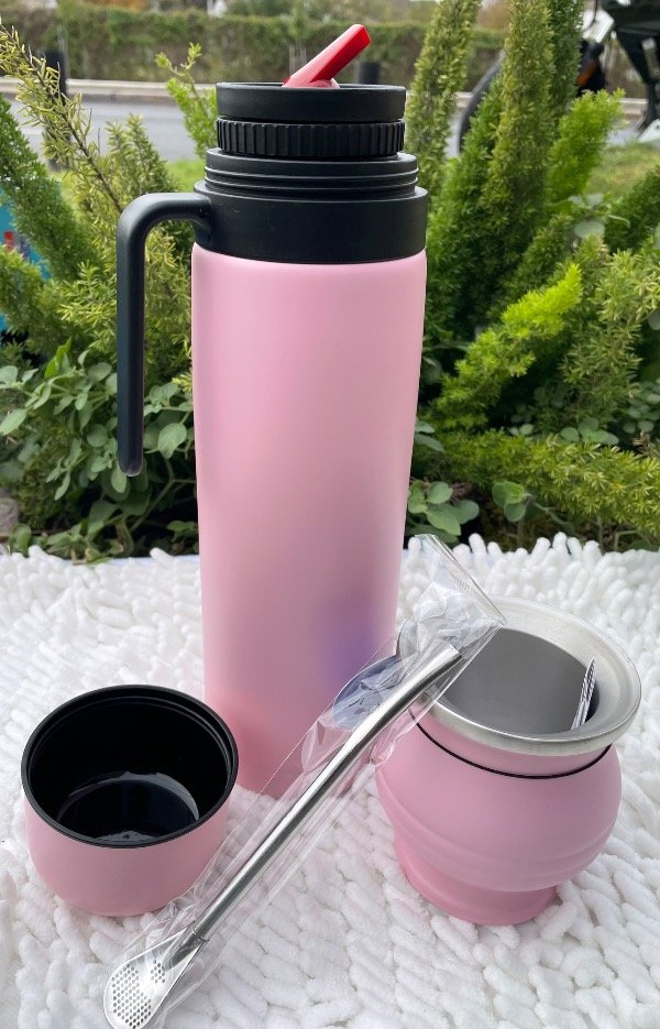 Producto - Termo media manija con mate y bombilla