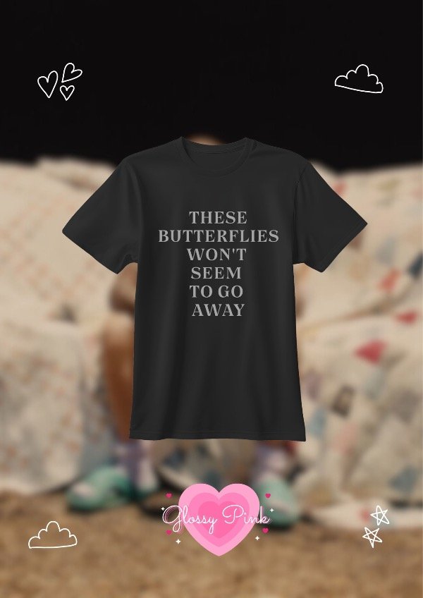 Producto - Remera Butterfly - VINILO TEXTIL GRIS